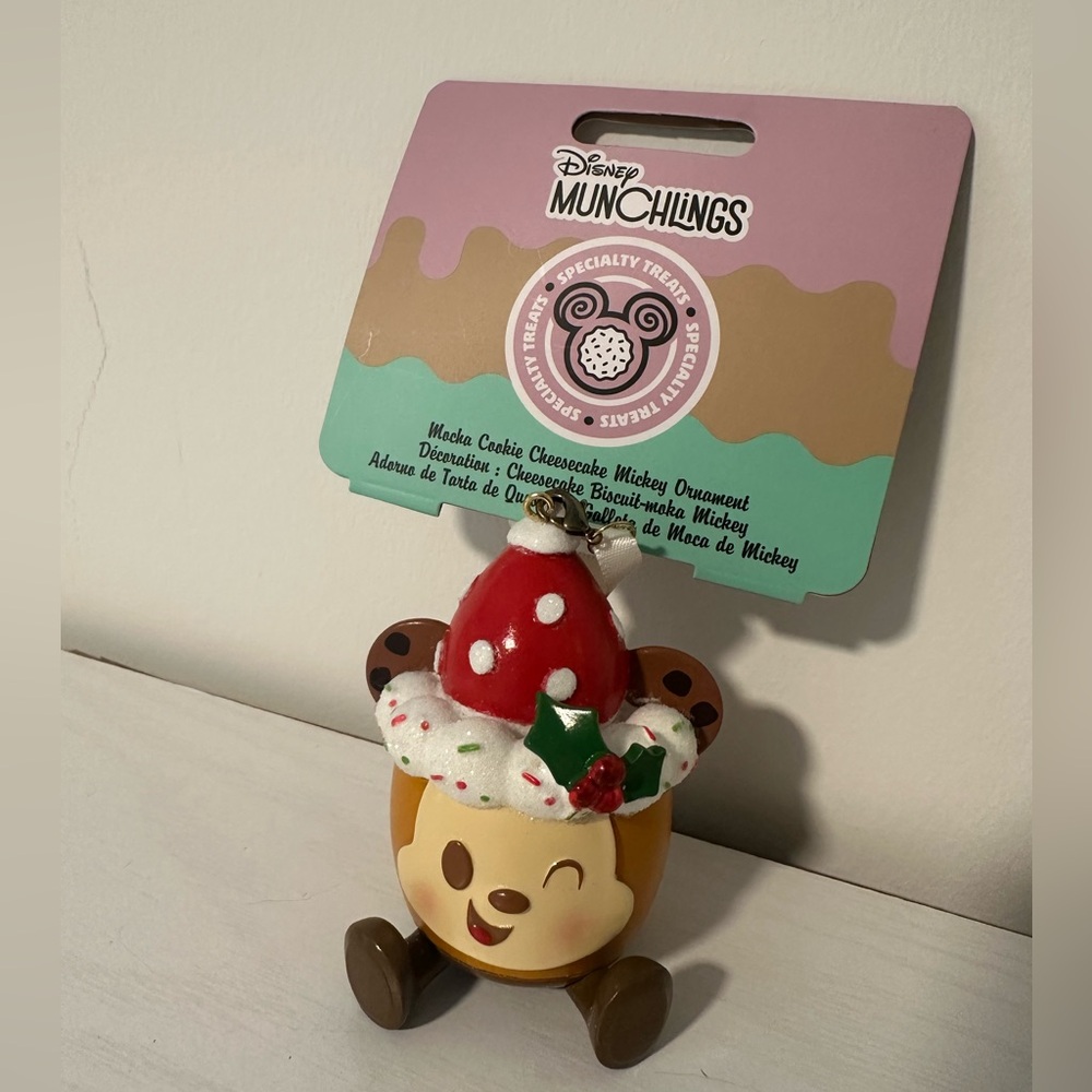 Disney Parks Mickey Mouse Munchlings Mocha Cookie Cheesecake Christmas Ornament